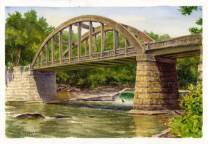 Soden's Bridge, painted on location 7-23-25