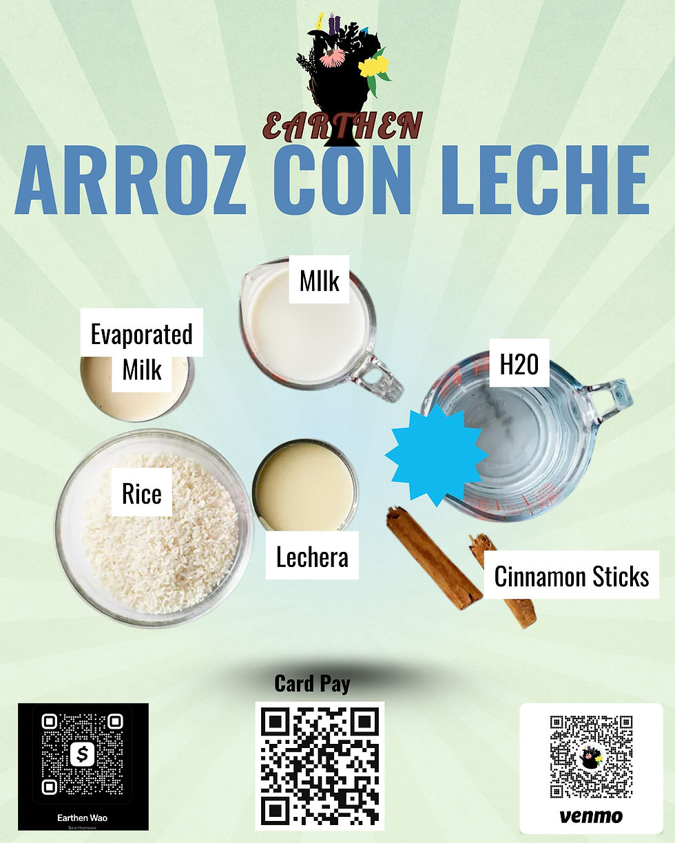 Arroz con Leche three QR code flyer
