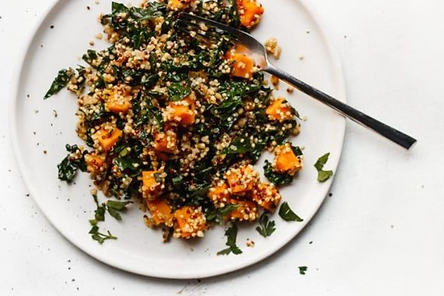 Sweet Potato Quinoa with Kale and Sage
