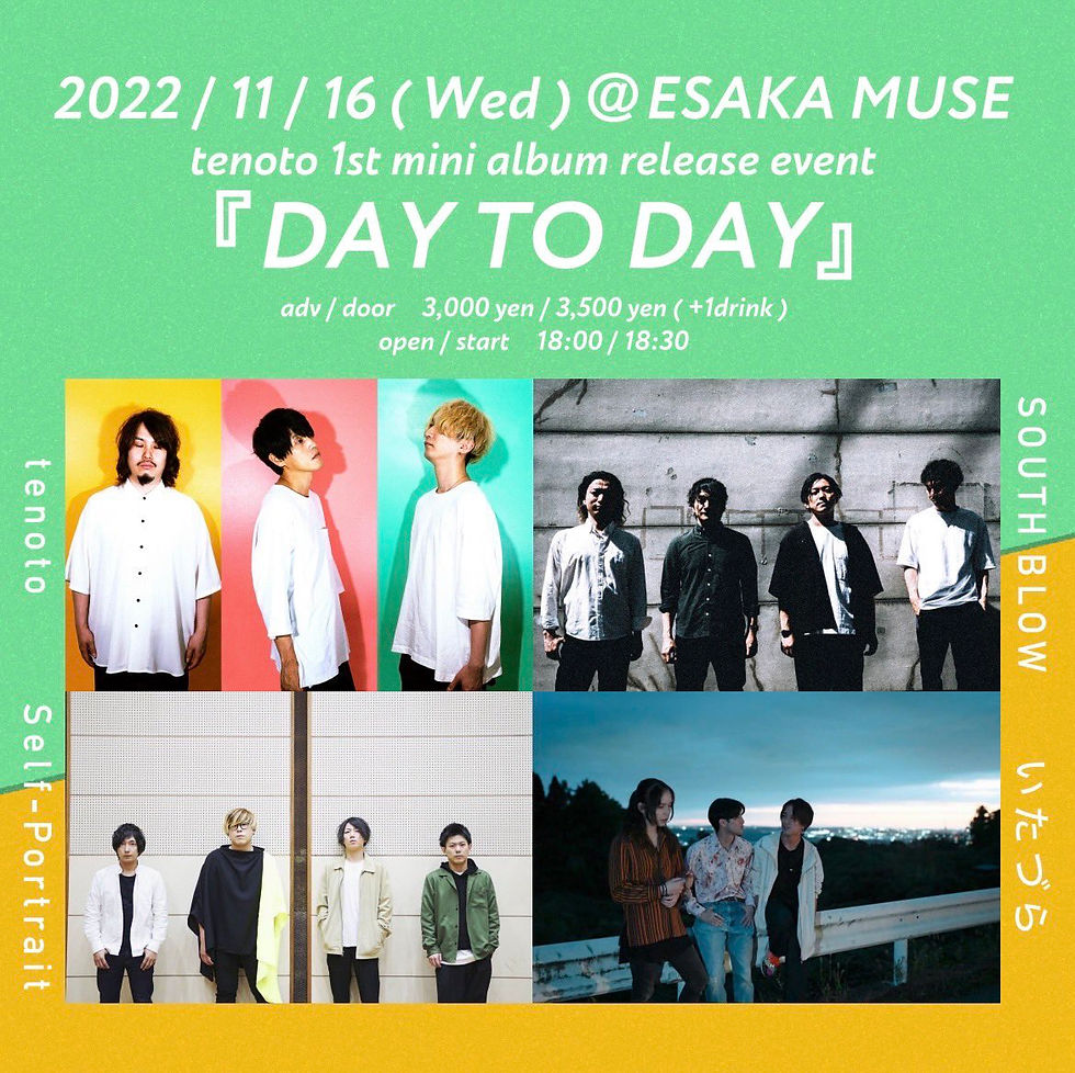 tenoto 1st mini Album release event『DAY TO DAY』