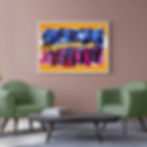 Quadro Arte contemporanea di Gustave de la Reine. Opera d'arte originale. muri maine fabrizio faber de andre