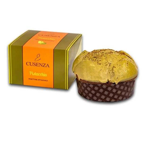 Panettone Artigianale Al Pistacchio Zaghis 800g - Con Crema E Granella, In Latta Vintage