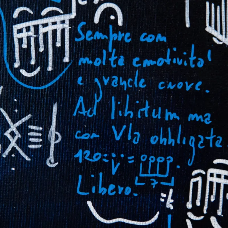 Miniaturbild: stampa su tela del quadro moderno di Gustave de la Reine dal titolo Nei vecchi vicoli, dedicato a Fabrizio de andre