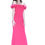 Thumbnail: A high fashion model wearing a Lorellana Couture Mother of the Bride dress