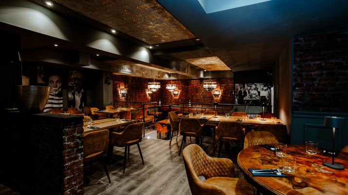 Interior of Trattoria Italia Restaurant