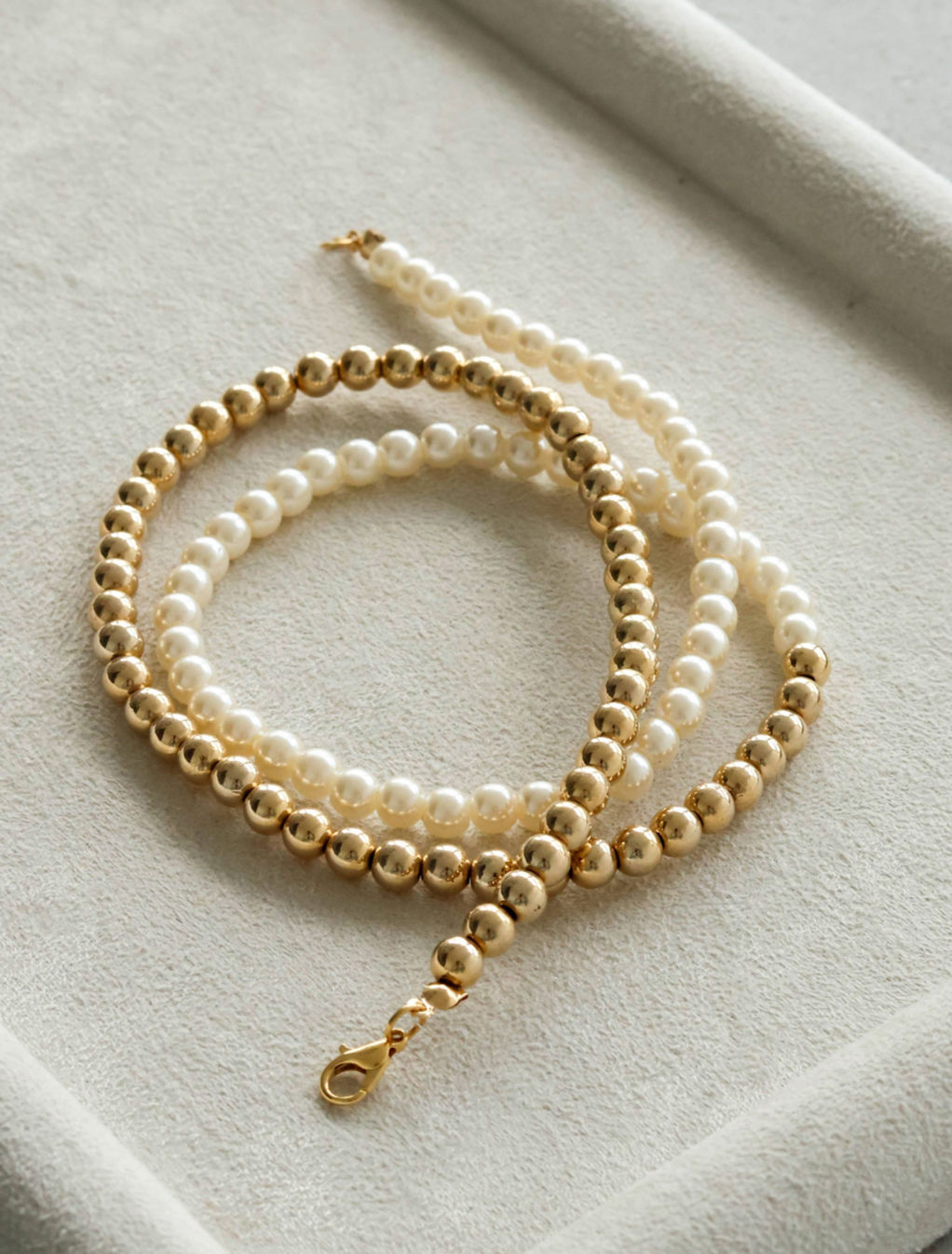 Collier double Perle