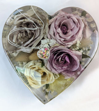 Matching Heart Block and Crown Point Pendant