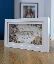 Rectangle Name & Date Shadow Box