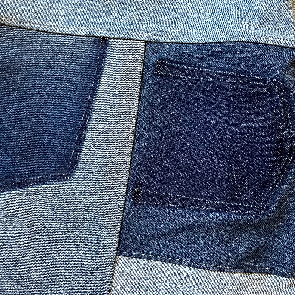 Thumbnail: Patchwork Denim Work Jacket