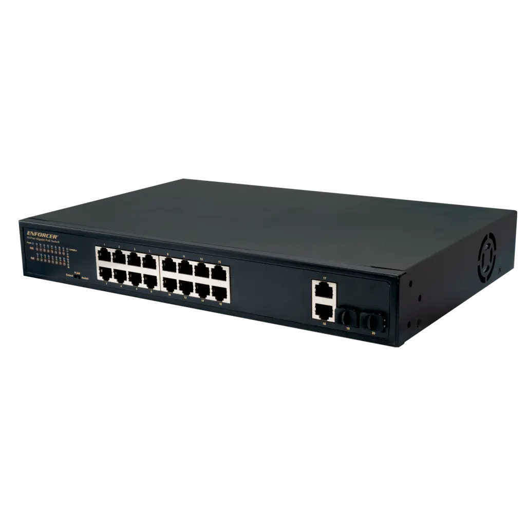 16-Port Gigabit Unmanaged PoE+ Switch