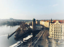 Prague from the Dancing House
