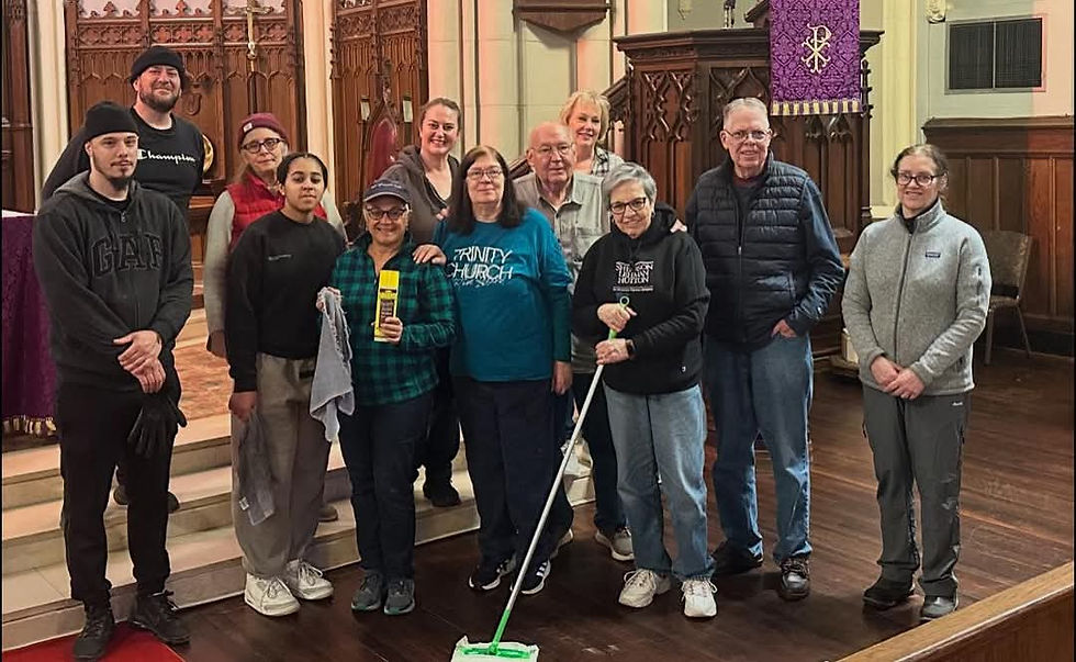 group shot of the cleanup crew from Saturday's cleanup of the Sanctuary