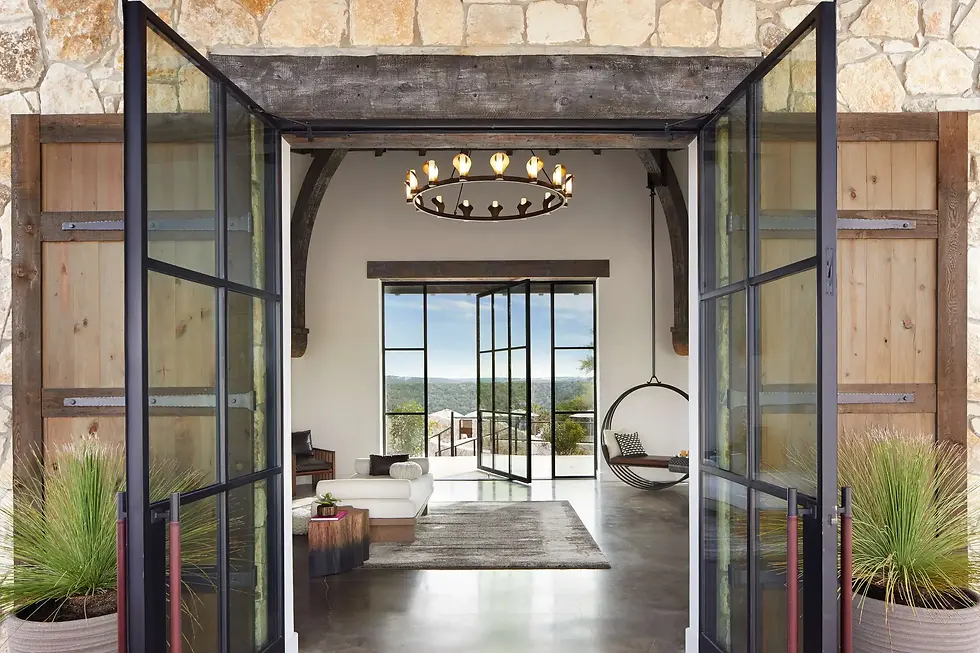The entryway to the main building on the grounds of Miraval Austin Resort & Spa