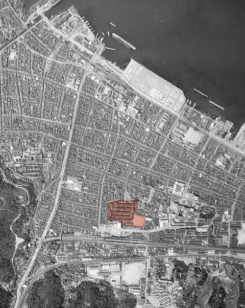 大津市航空写真1961年