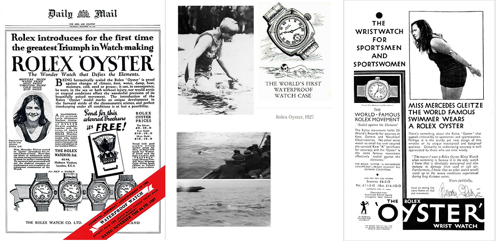 1927 Waterproof ROLEX Oyster Watch - LUXE Jewelry & Watch Collection offers modern ROLEX watches