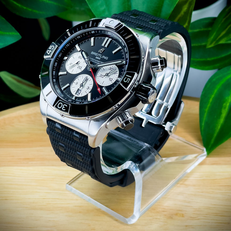 Thumbnail: Breitling Super Chronomat B01 Black Reverse Panda Dial 44mm Box/Papers Ceramic