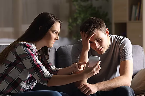 Couple in an affair