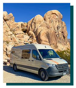 campervan in joshua tree national park