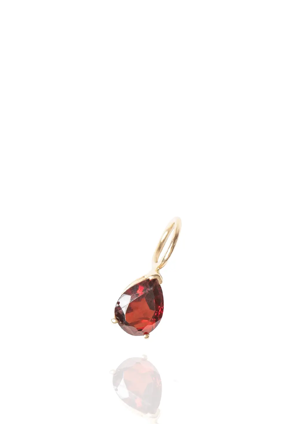 Garnet Pear Pendant