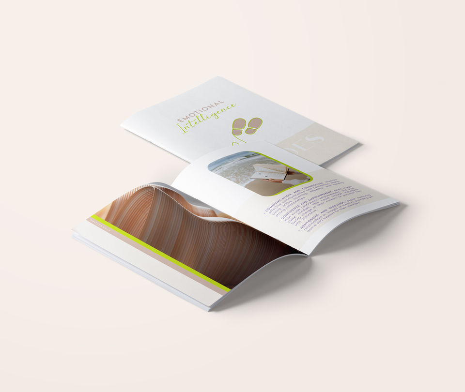 Flyer design 3shoes, business coaching firm, brand design by les Marteau Studio