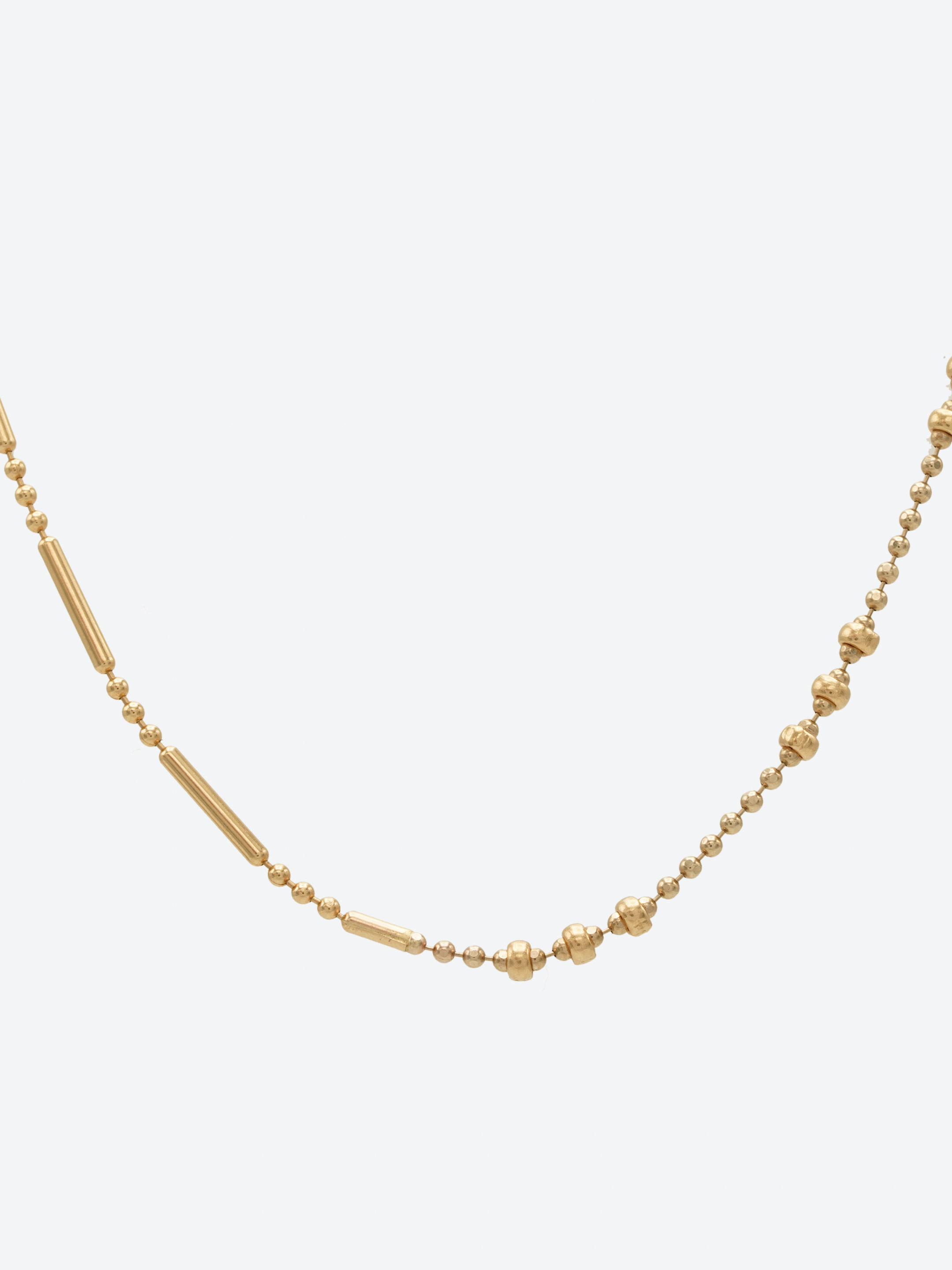 Unique paperclip chain 14K gold by Kelly Fletcher Jewelry