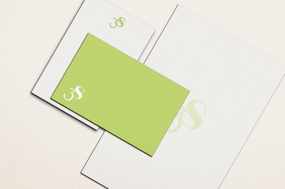 Brand collaterals design 3shoes, business coaching firm, brand design by les Marteau Studio