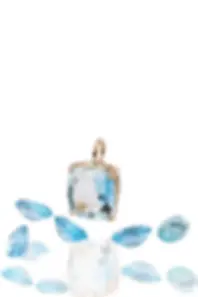 Aquamarine Cushion Pendant