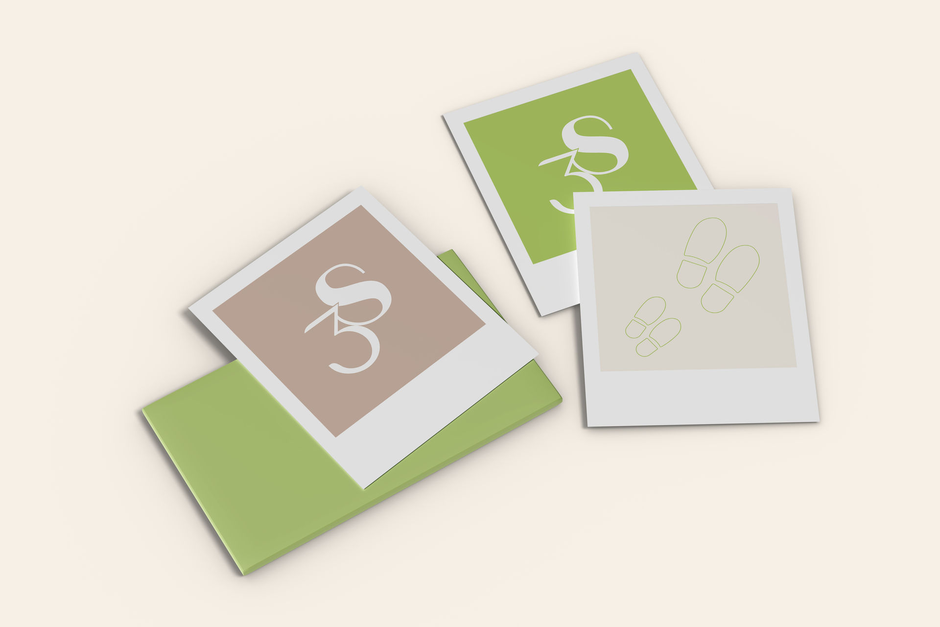 Brand collaterals design 3shoes, business coaching firm, brand design by les Marteau Studio