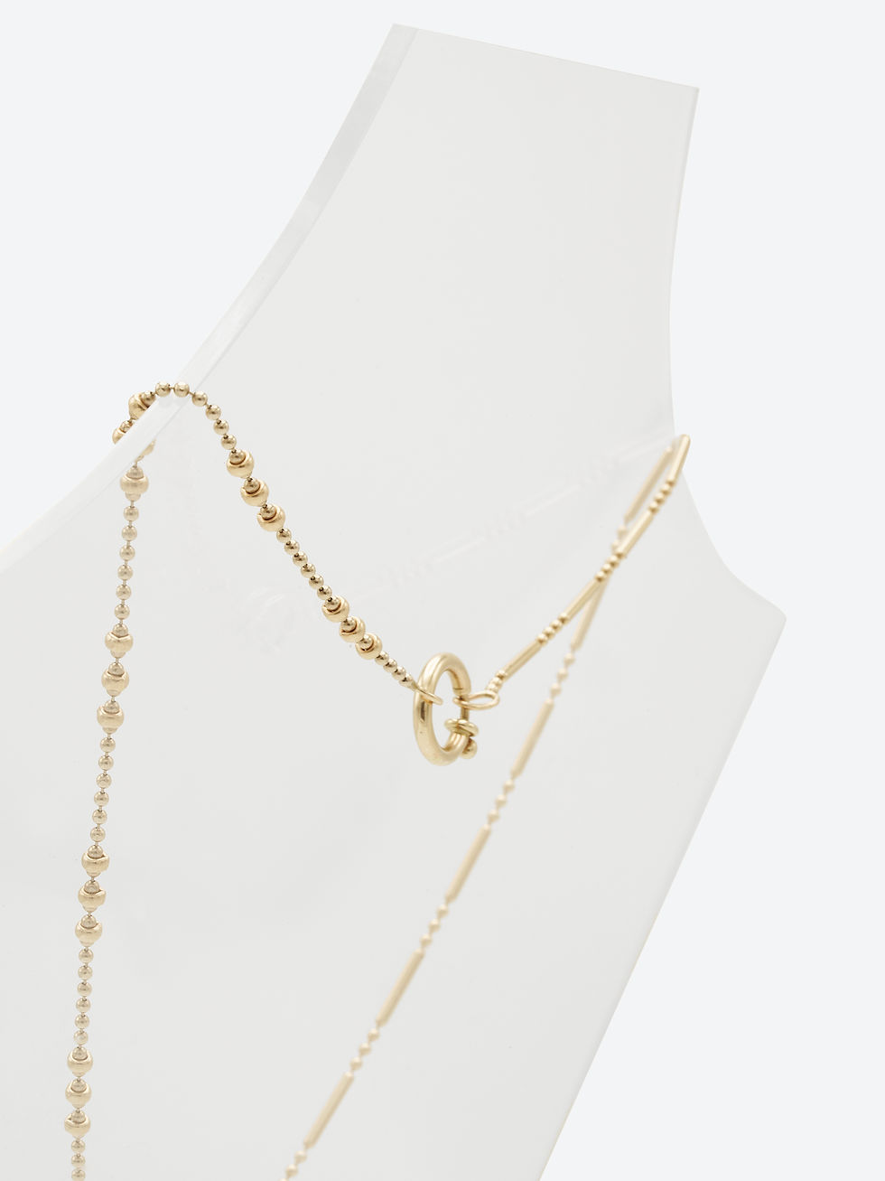 Unique paperclip chain 14K gold by Kelly Fletcher Jewelry