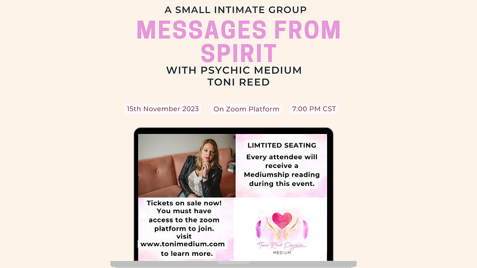 Messages From Spirit - A Small Intimate Group - Zoom