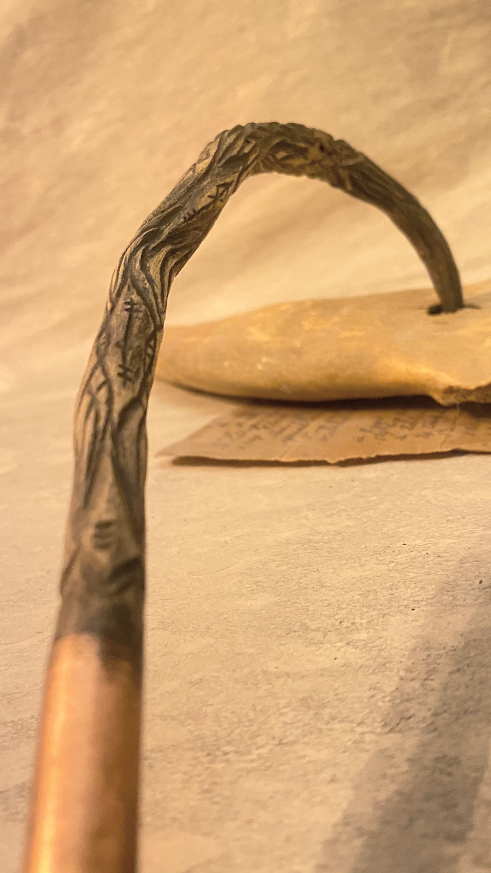 Thumbnail: Hand-carved wooden calligraphy ink dip pen