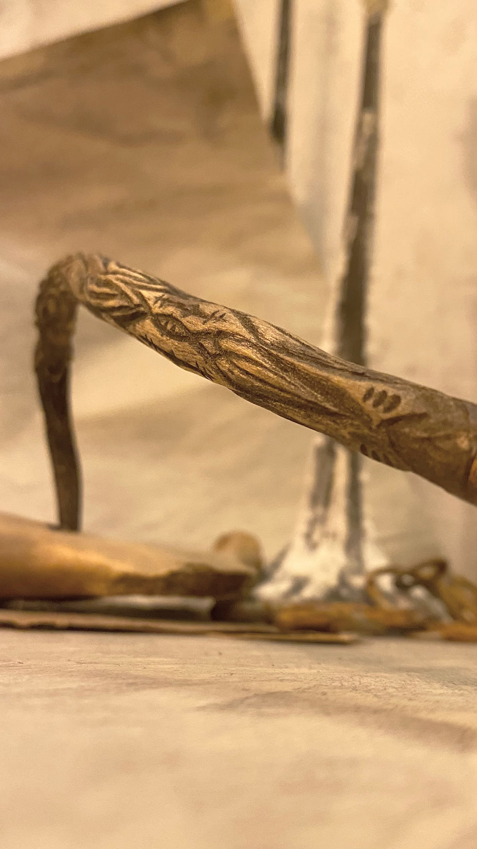 Thumbnail: Hand-carved wooden calligraphy ink dip pen