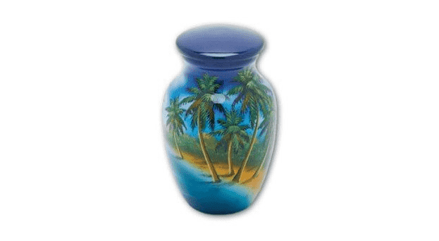 Beach Palm Keepsake Urn - $95.00