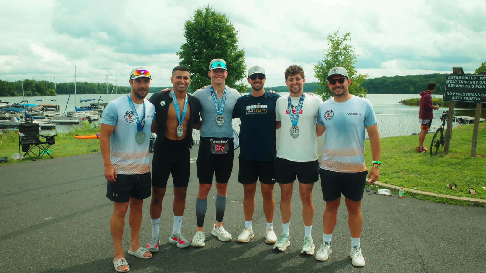 Foundry Athletics Co. athletes with their finisher medals