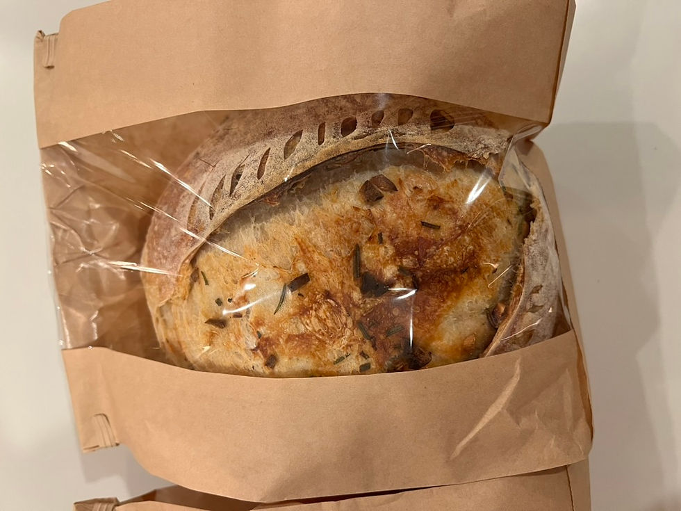 Thumbnail: Rosemary & Roasted Garlic Sourdough Bread