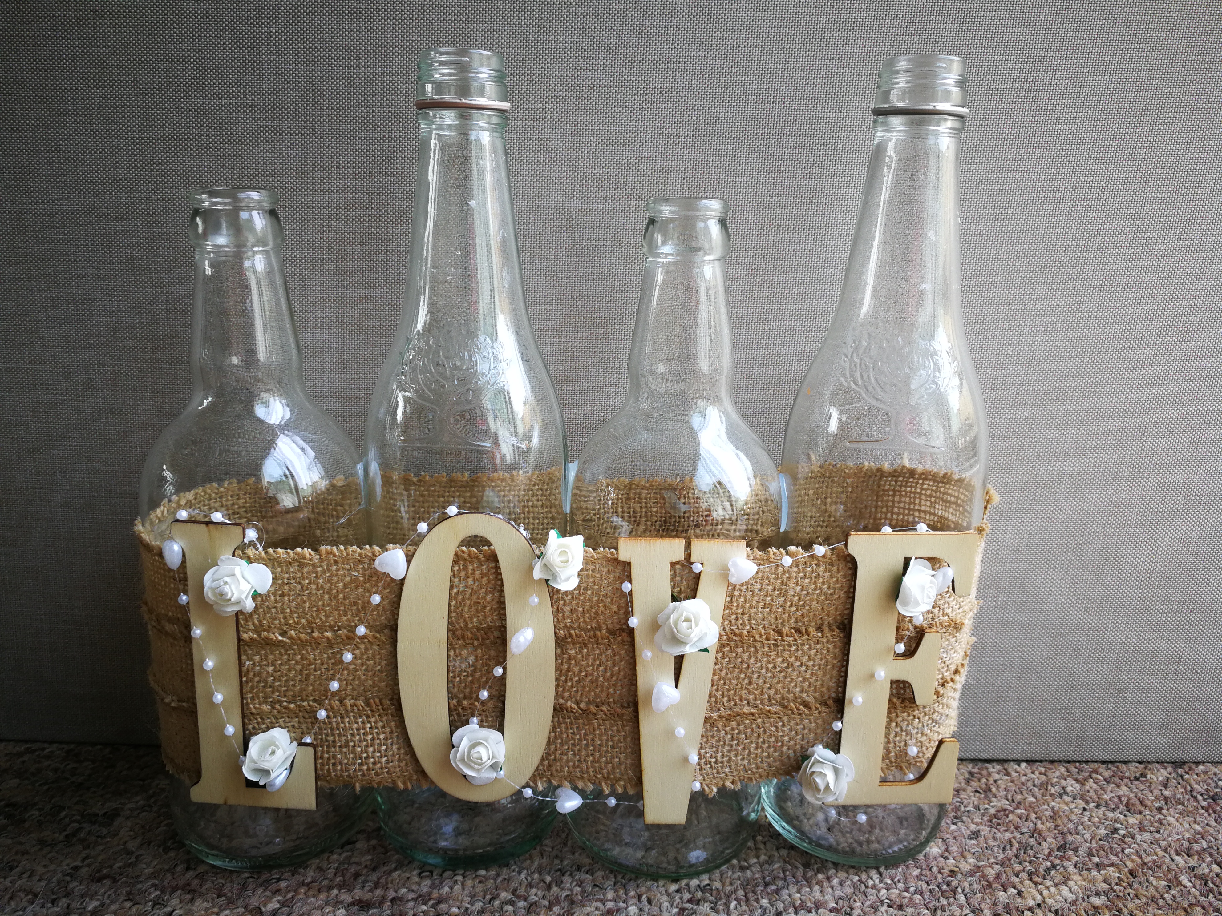 LOVE bottle display