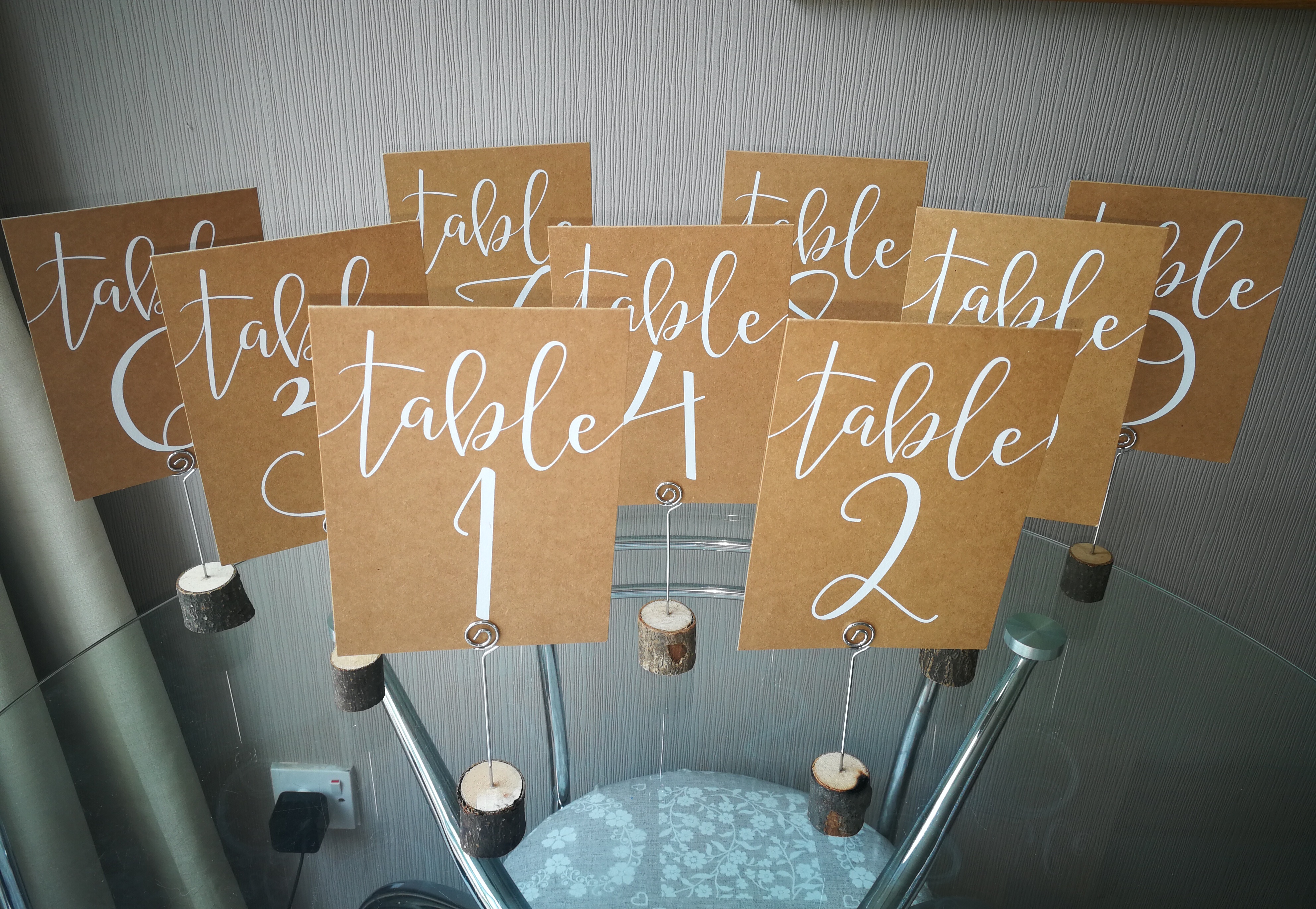 Table numbers
