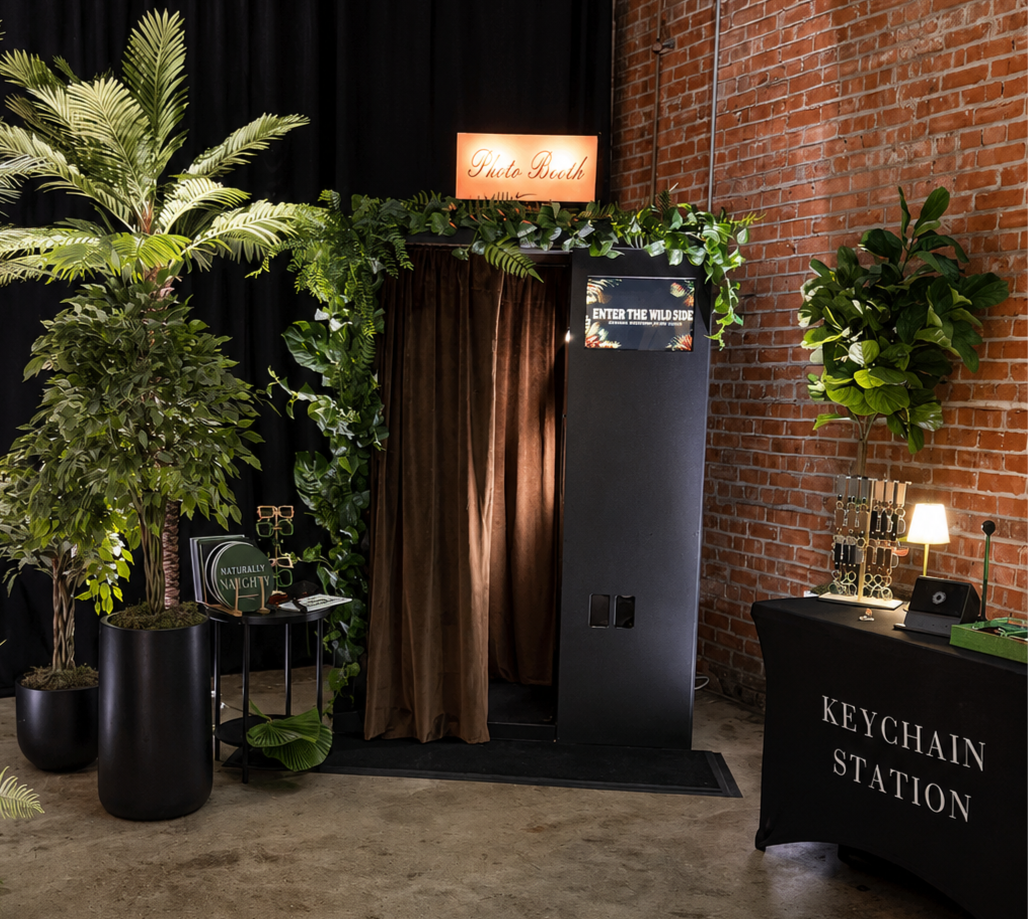The Selfie Booth sleek modern touchscreen photobooth