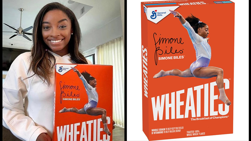 Simone Biles Once Again On The Cover Of Wheaties Cereal