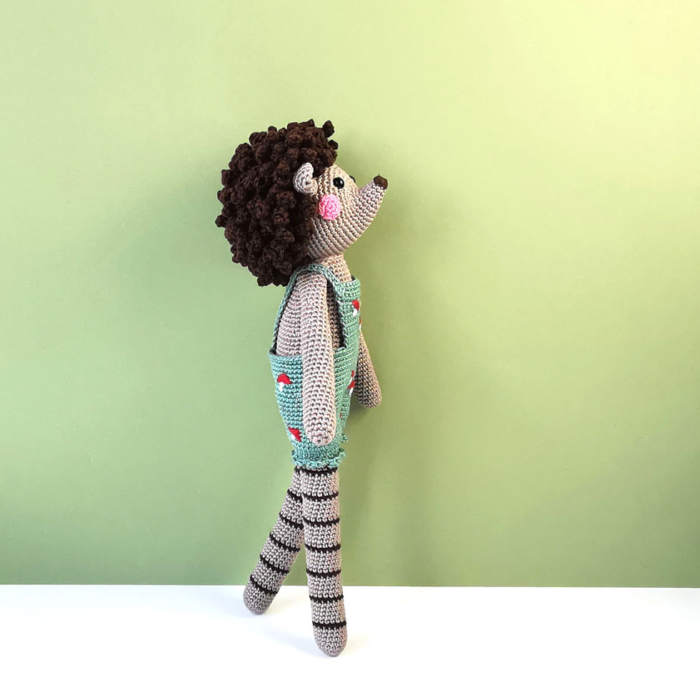 Thumbnail: Hedgehog Bowie Long Leg PDF crochet  pattern
