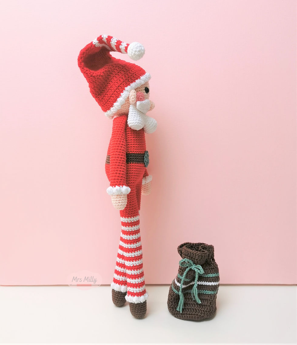 Thumbnail: Santa Long Leg PDF Crochet Pattern