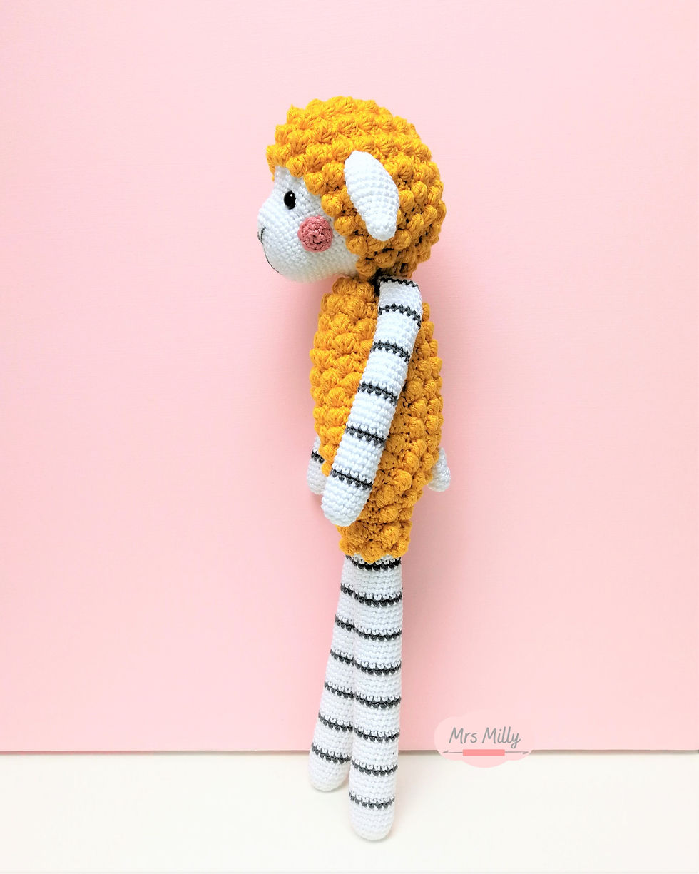 Thumbnail: Sheep Lize Long Leg PDF crochet pattern