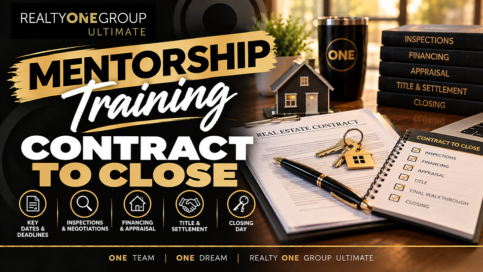 Mentorship Training: Contract to Close