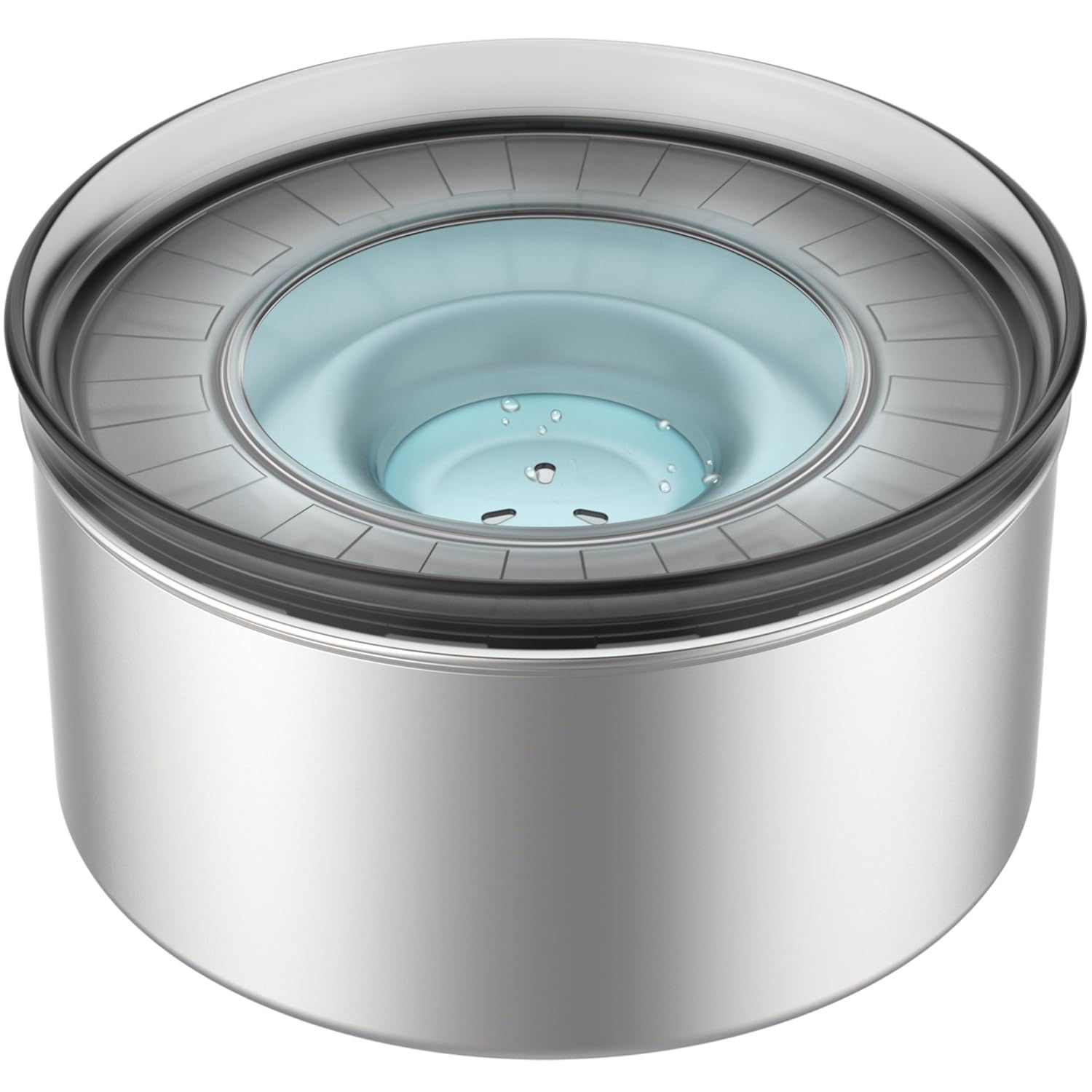 Spill Proof Dog Water Bowl Food-Grade Stainless Steel Dog Bowl 3L/100oz Large Ca