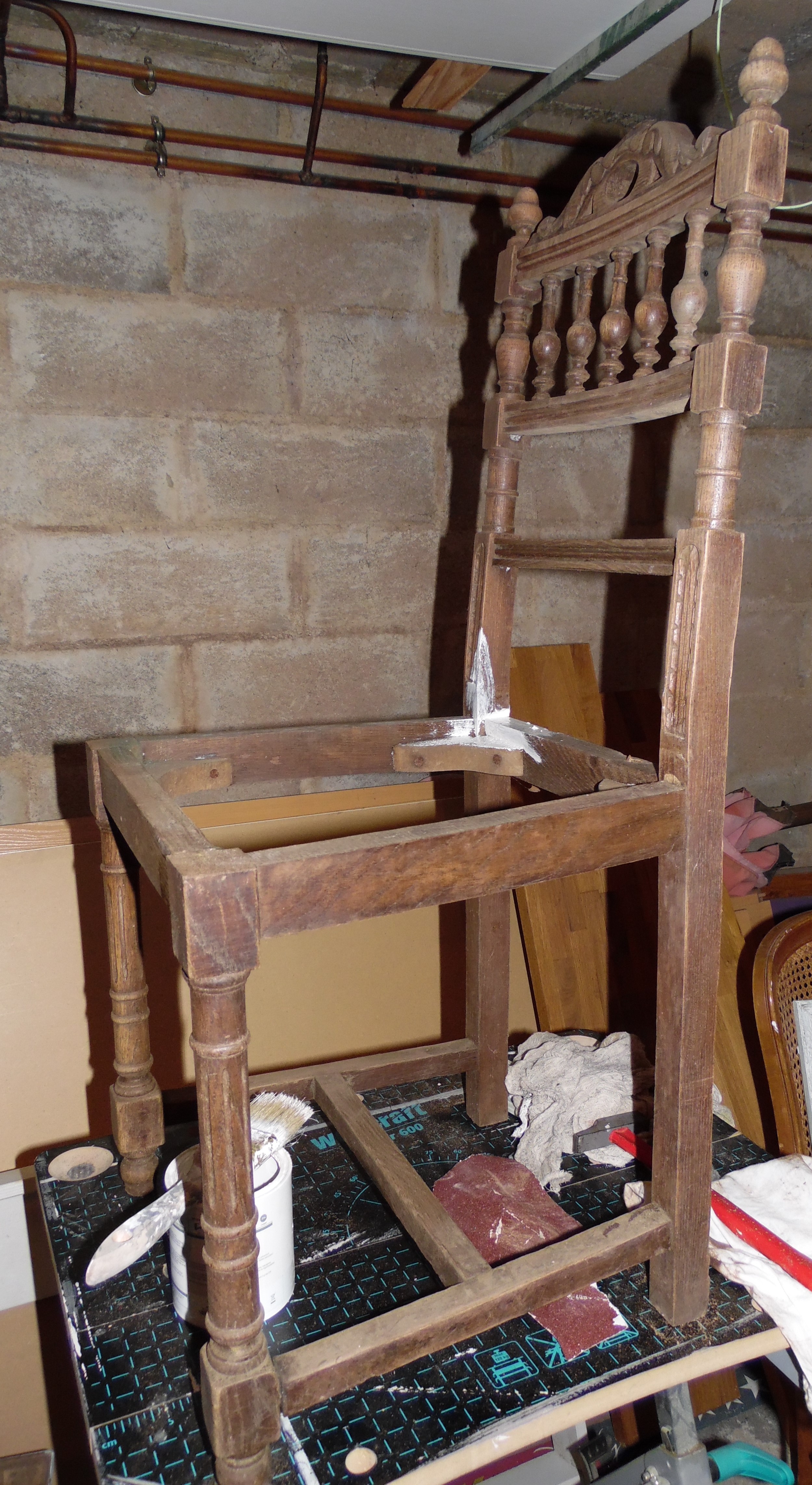 Chaise avant transformation