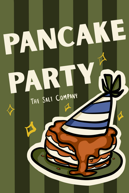 Pancake Party Poster Back