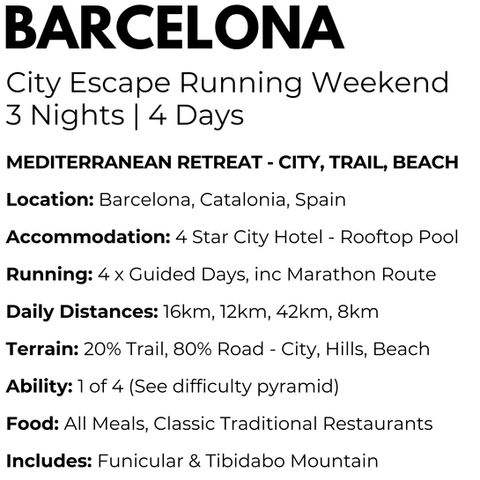 Barcelona running retreat
Barcelona trail running holiday
Running holiday Spain
Trail running near Barcelona
Guided running tour Barcelona
Barcelona coastal running retreat
Catalonia running adventure
Mountain and city running holiday Spain
Active running weekend Barcelona
Wellness and running retreat Spain
Boutique running retreat Barcelona
Scenic trail running Catalonia
Multi-day running adventure Barcelona
Urban and mountain running holiday
Beginner friendly running retreat Spain
Cultural running holiday Barcelona
Guided trail running Catalonia
Barcelona running experience
Beach and trail running Barcelona
Mediterranean running retreat Spain
