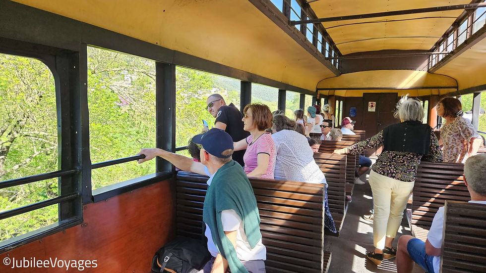 Groupe train à vapeur en Cévènnes