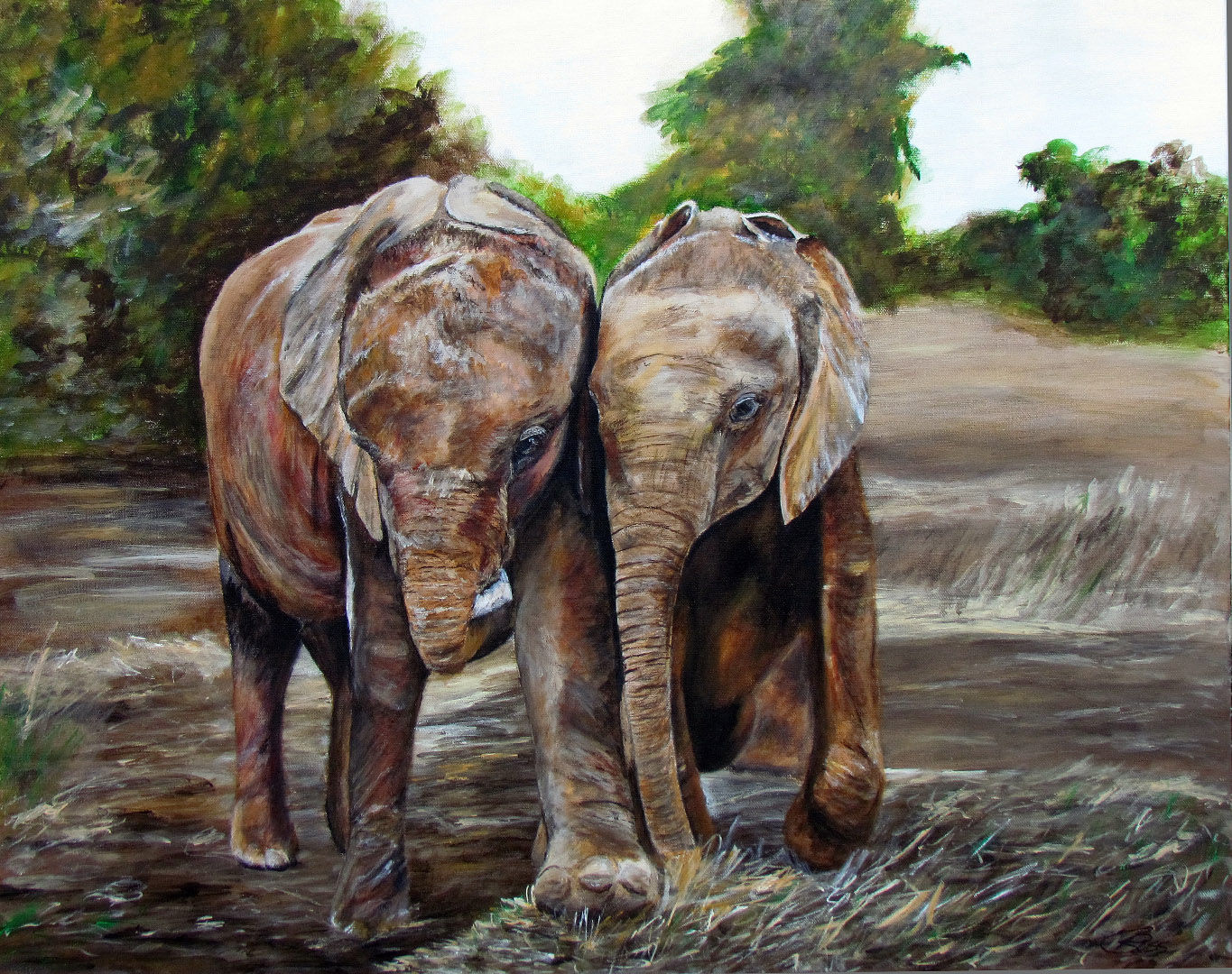 Safe with Me - Elephant Acrylic Print