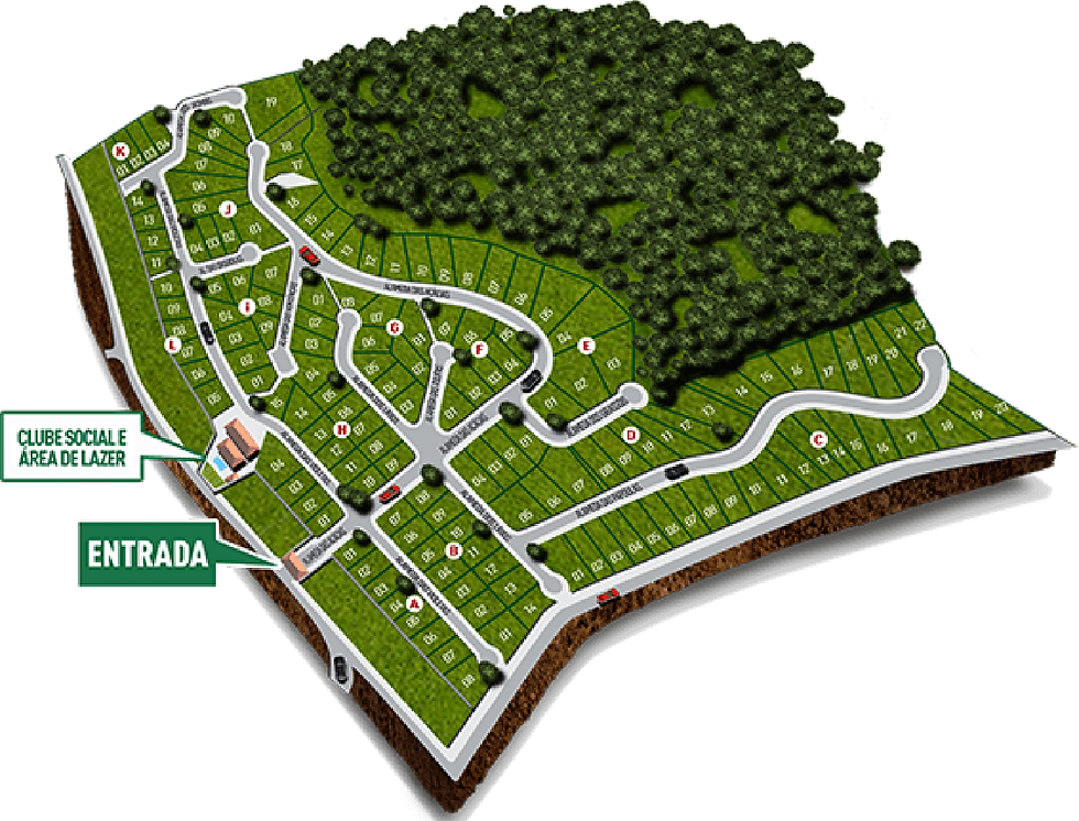 Mapa - Vale das Esmeraldas